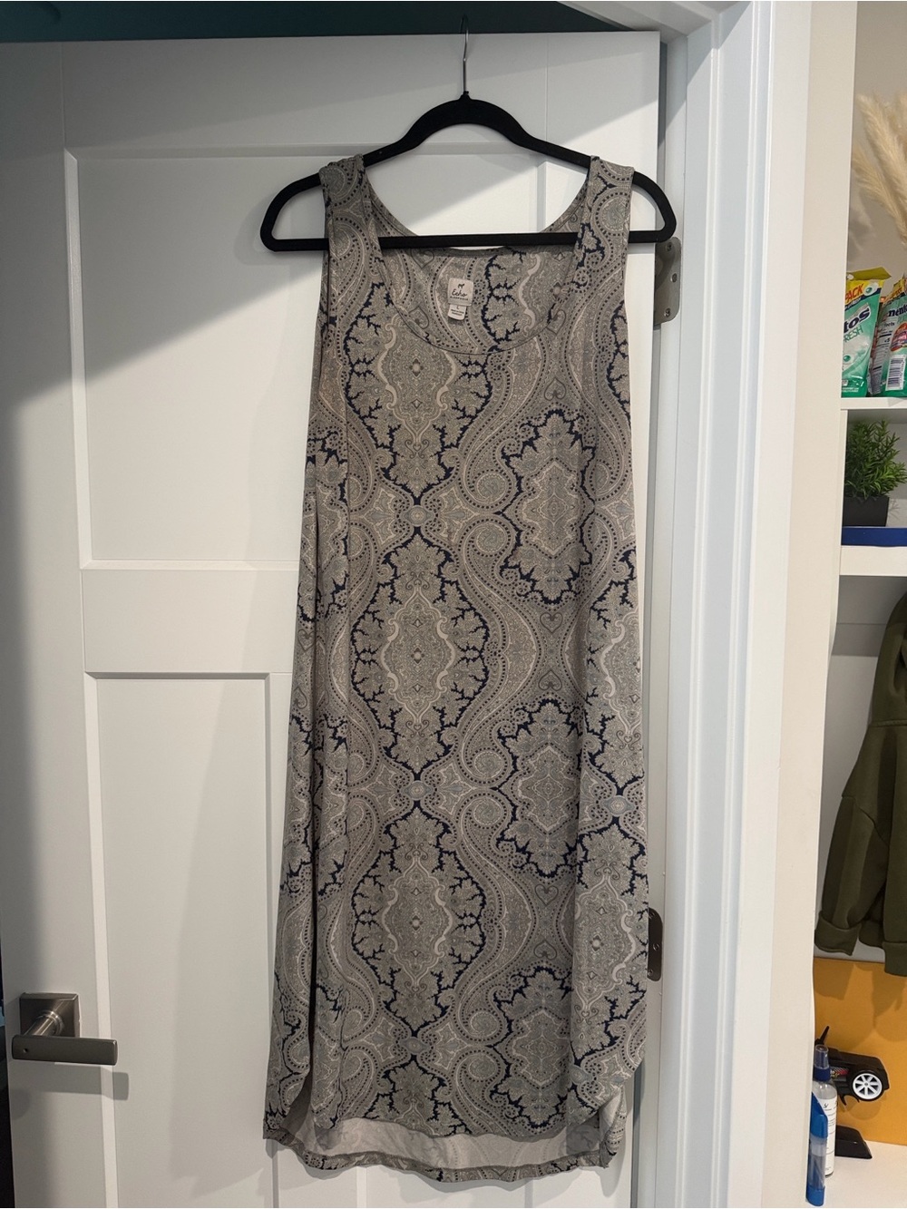 Echo Grey Paisley Sleepwear Nightgown